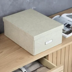Bigso Box of Sweden - Opbevaringskasse Medium - Katia - Linen