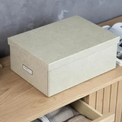 Bigso Box of Sweden - Opbevaringskasse Medium - Katia - Linen