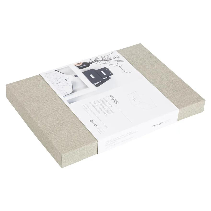 Bigso Box of Sweden - Opbevaringskasse Small - Karin - Linen