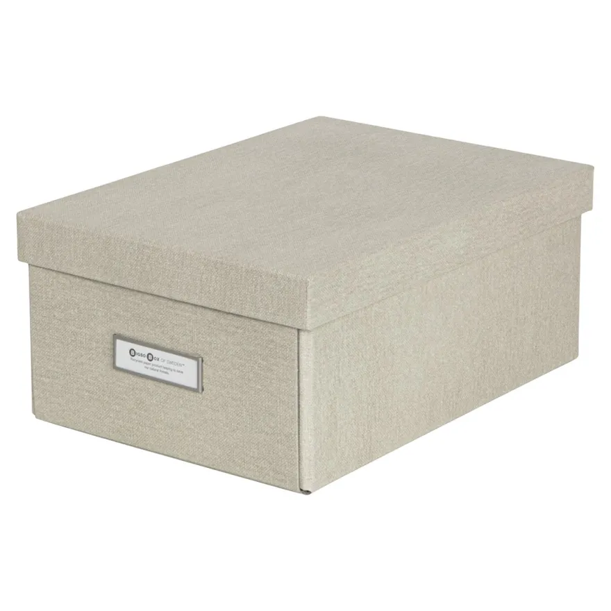 Bigso Box of Sweden - Opbevaringskasse Small - Karin - Linen