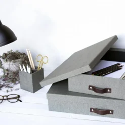 Bigso Box of Sweden - Oskar - Dokumentæske, Grå