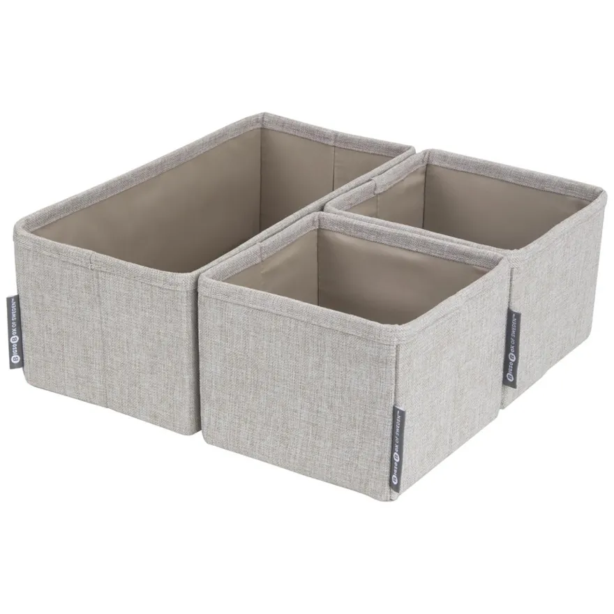 Bigso Box of Sweden - 3 stk. kurve til skuffeopbevaring - Beige