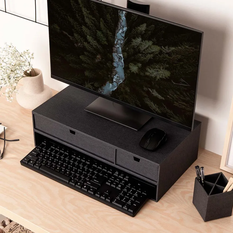 Bigso Box of Sweden - TED Monitor Stand, Sort