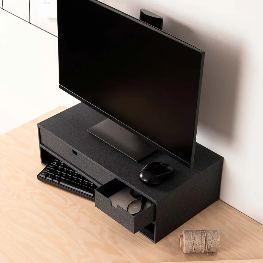 Bigso Box of Sweden - TED Monitor Stand, Sort