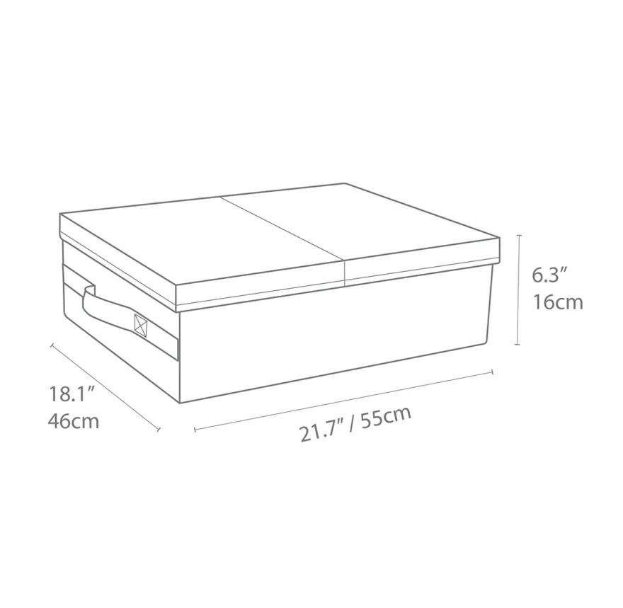 Bigso Box of Sweden - "Under bed" i Stof - Grå