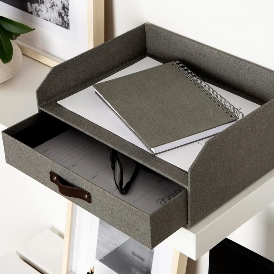 Bigso Box of Sweden - Walter brevbakke, Grå