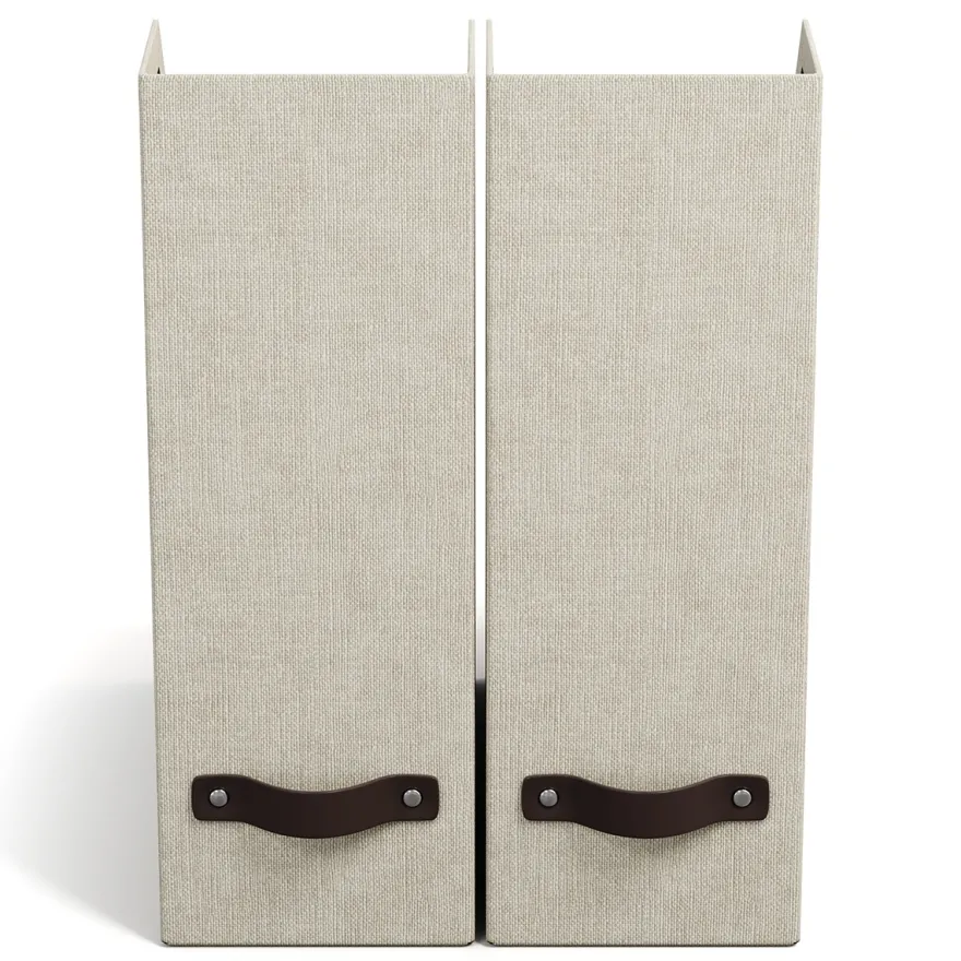 Bigso Box - William - Magasinholder, Linen. Sæt med 2 stk