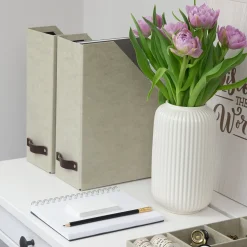 Bigso Box - William - Magasinholder, Linen. Sæt med 2 stk
