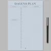 Boxdelux blok A4 - Dagens plan - Colorcode, skyblue