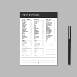 Boxdelux blok A5 - Indkøbsliste