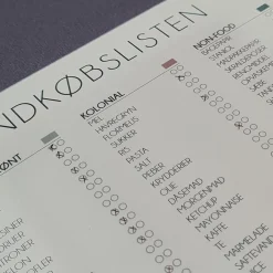 Boxdelux blok A5 - Indkøbslisten - Nordic