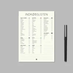 Boxdelux blok A5 - Indkøbslisten - Nordic