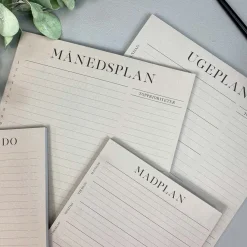 Boxdelux blok A5 - Madplan - Colorcode, beige