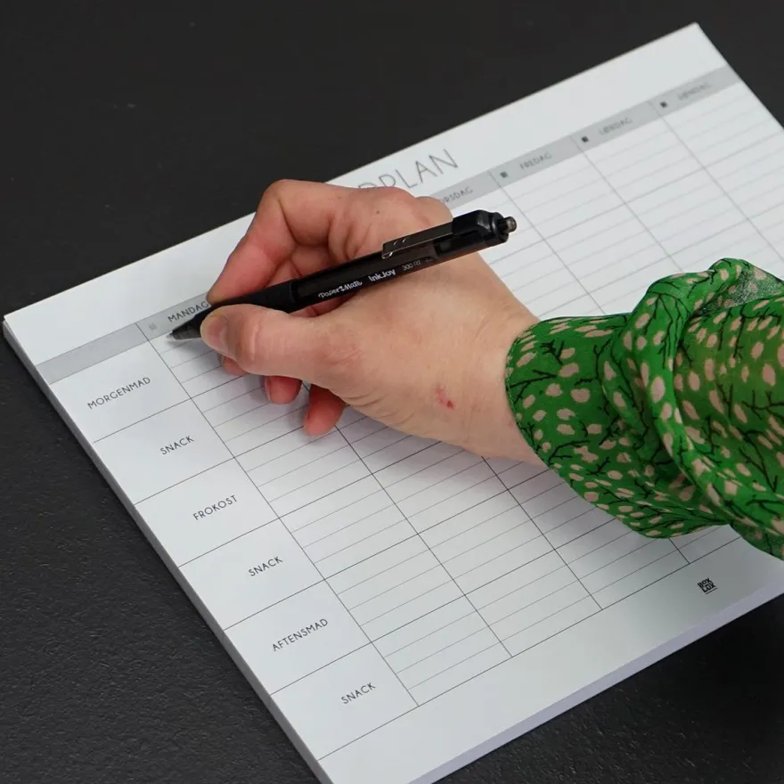 Boxdelux blok A4 - Madplan - Nordic
