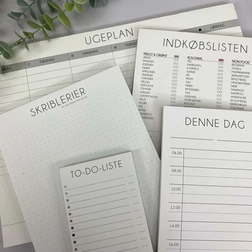 Boxdelux blok A4 - Madplan - Nordic