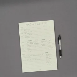 Boxdelux blok A4 - Mad & Træning - Nordic
