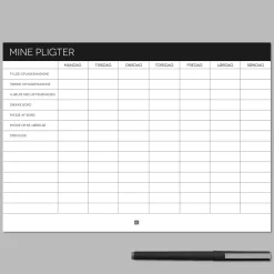 Boxdelux blok A4 - Mine pligter