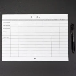 Boxdelux blok A4 - Mine pligter - Nordic