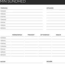 Boxdelux blok A4 - Min Sundhed