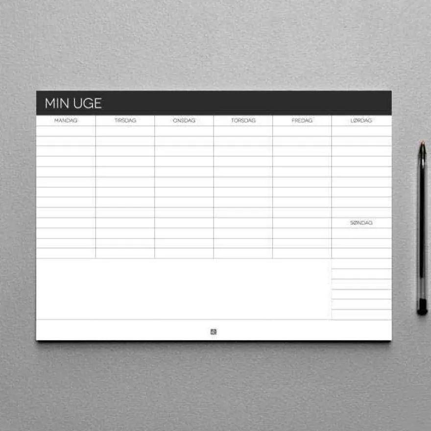 Boxdelux blok A4 - Min uge