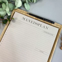 Boxdelux blok A4 - Månedsplan - Colorcode, beige