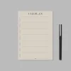 Boxdelux blok A5 - Ugeplan - Colorcode, beige