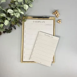 Boxdelux blok A4 - Ugeplan - Colorcode, beige