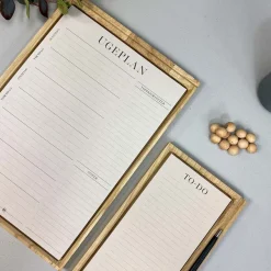 Boxdelux blok A4 - Ugeplan - Colorcode, beige