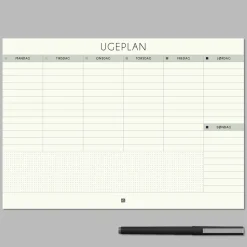 Boxdelux blok A4 - Ugeplan - Nordic