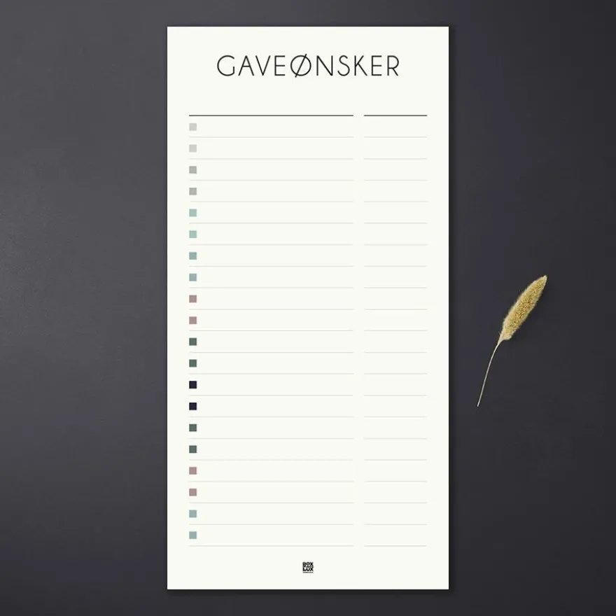 Boxdelux blok M65 - Gaveønsker - Nordic
