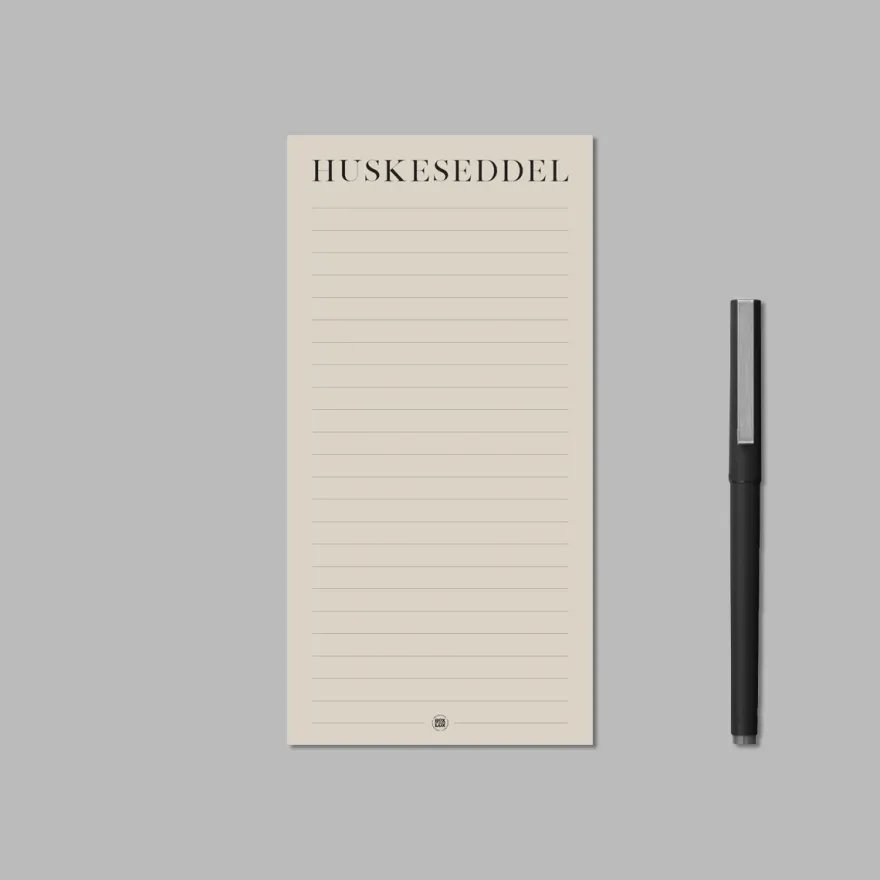 Boxdelux blok M65 - Min Huskeseddel - Colorcode, Beige