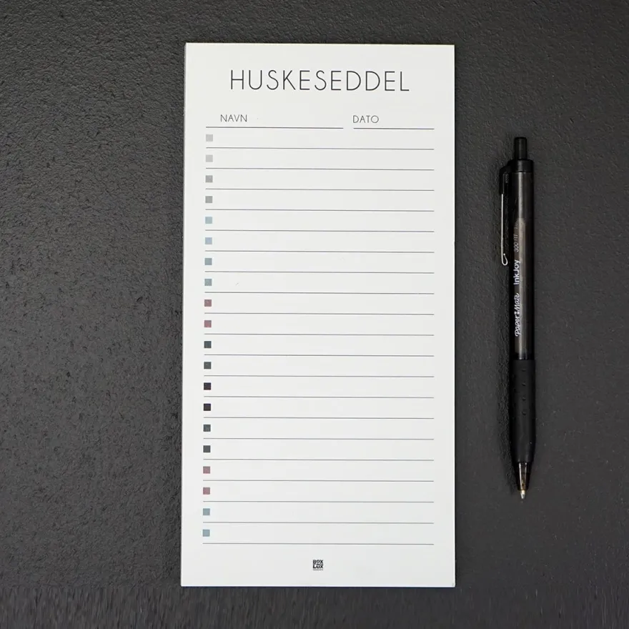 Boxdelux blok M65 - Min Huskeseddel - Nordic