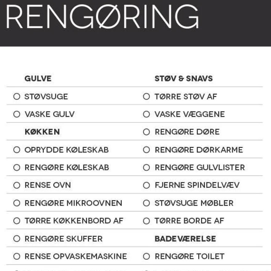 Boxdelux blok M65 - Rengøring
