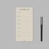 Boxdelux blok M65 - Ugeplan - Colorcode, Beige