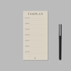 Boxdelux blok M65 - Ugeplan - Colorcode, Beige