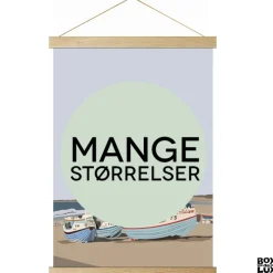 Boxdelux magnetisk rammeskinne til plakater - Egetræ. Vælg str.