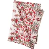 Bungalow Blokprintet Viskestykke - Jasmine, Scarlet