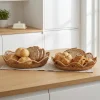 Bungalow Brødkurve i Rattan - Rund. Sæt med 2 stk