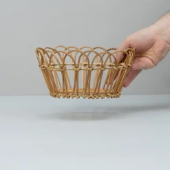 Bungalow brødkurv i Rattan - 23cm, Tall