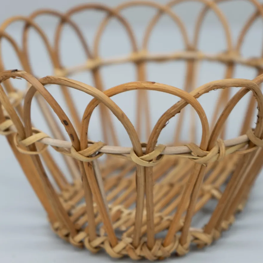Bungalow brødkurv i Rattan - 23cm, Tall