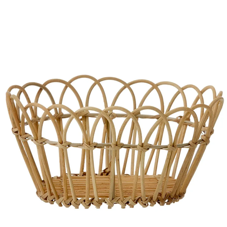 Bungalow brødkurv i Rattan - 23cm, Tall
