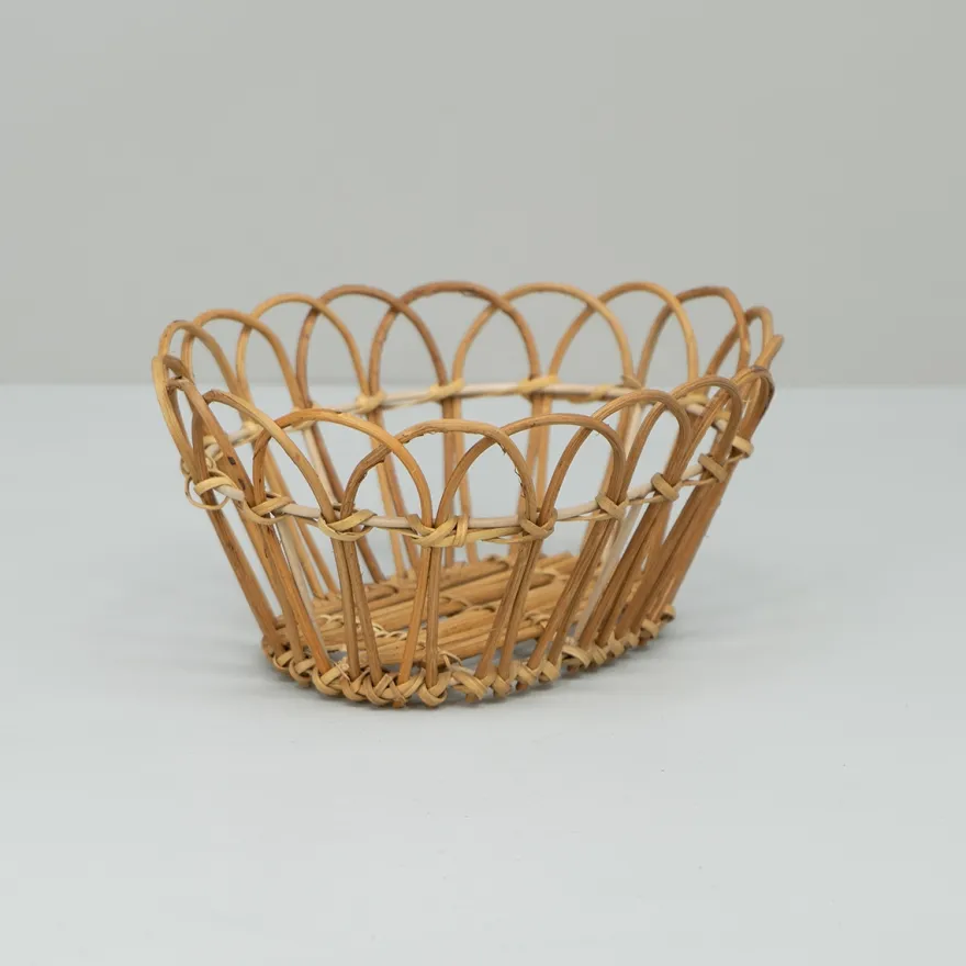 Bungalow brødkurv i Rattan - 23cm, Tall