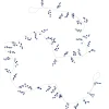 Bungalow Guirlande Berries - Royal Blue - 183 cm.