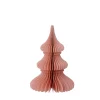 Bungalow Honeycomb julepynt - Juletræ Noble - 20 cm. Tea Rose