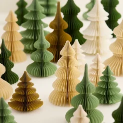 Bungalow Honeycomb julepynt - Juletræ Spruce - 24 cm. Ming