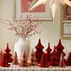 Bungalow Honeycomb julepynt - Juletræ Spruce - 24 cm. Ruby