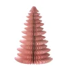 Bungalow Honeycomb Juletræ Whispwood - 18 cm. Dusty Rose