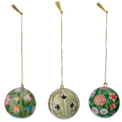 Bungalow julekugler xmas BOX - Gaya Jade 3 stk.