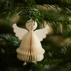 Bungalow juleophæng honeycomb - Angels, cream
