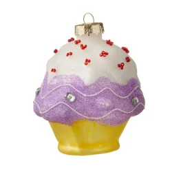 Bungalow julepynt i Glas - Cupcake